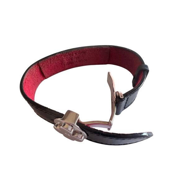 Louis Vuitton Black Leather Monogram Wish Bracelet - Picture 11 of 16